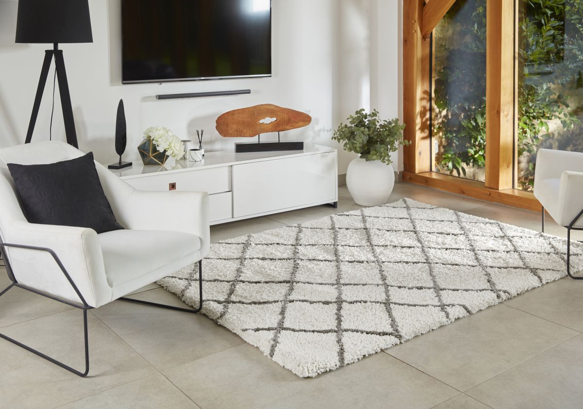 Hug Rug Woven Diamond Rug Gold