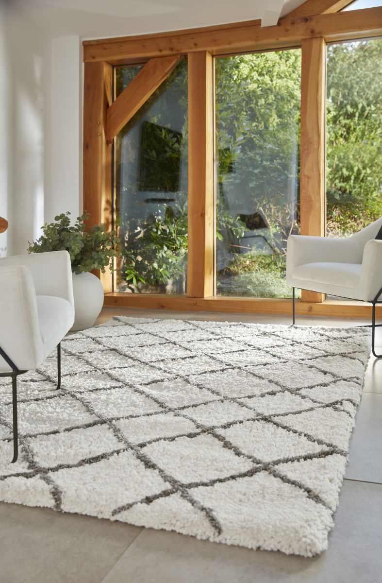 Hug Rug Woven Diamond Rug Gold