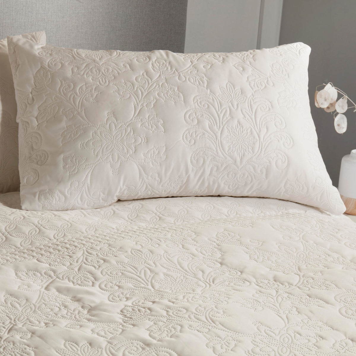 Avery Stripe Duvet Cover Set in Natural