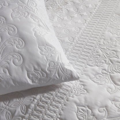 Avery Stripe Duvet Cover Set in White