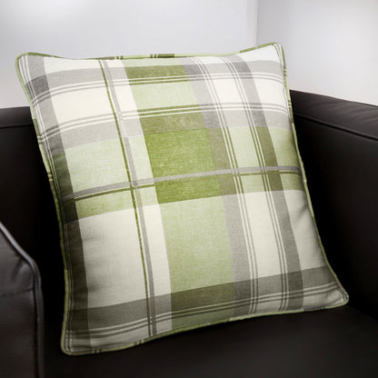 Balmoral Check Cushion in Green
