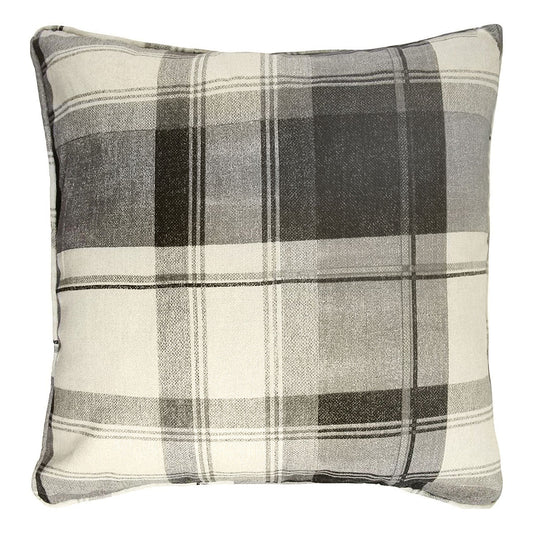 Balmoral Check Cushion in Slate