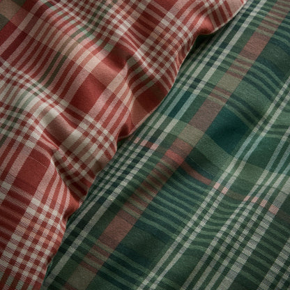 Bennet Check Duvet Cover Set in Green
