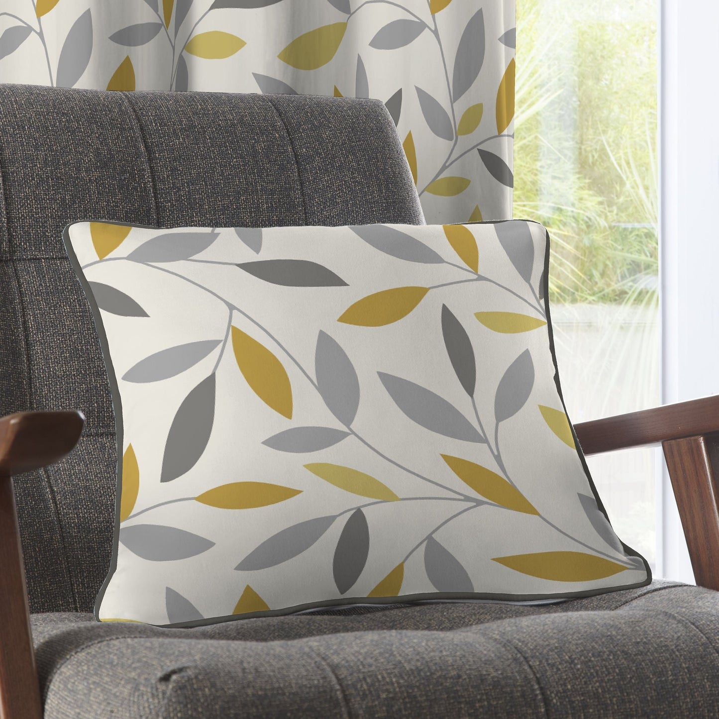 Beechwood Cushion in Ochre