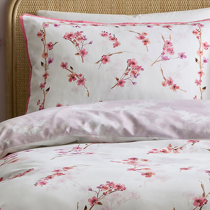 Blossom Flower Duvet Cover Set in Berry