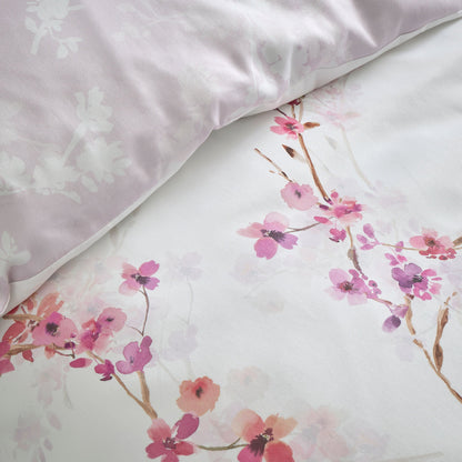 Blossom Flower Duvet Cover Set in Berry