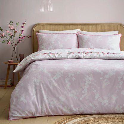 Blossom Flower Duvet Cover Set in Berry