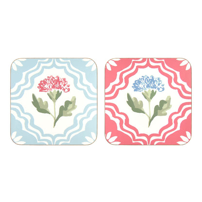 Boho Floral Coasters 4 Pack