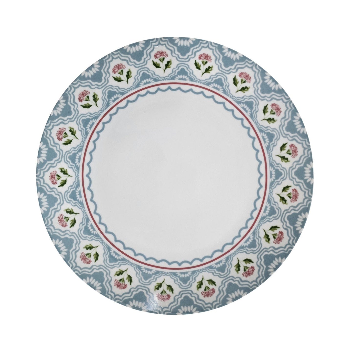 Boho Floral Porcelain Dinner Plate