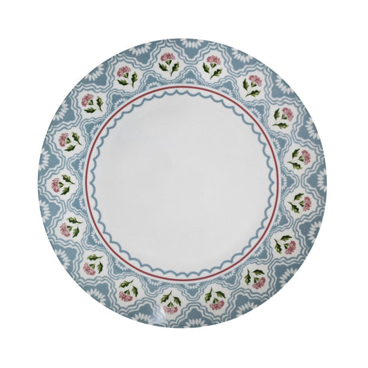 Boho Floral Porcelain Dinner Plate