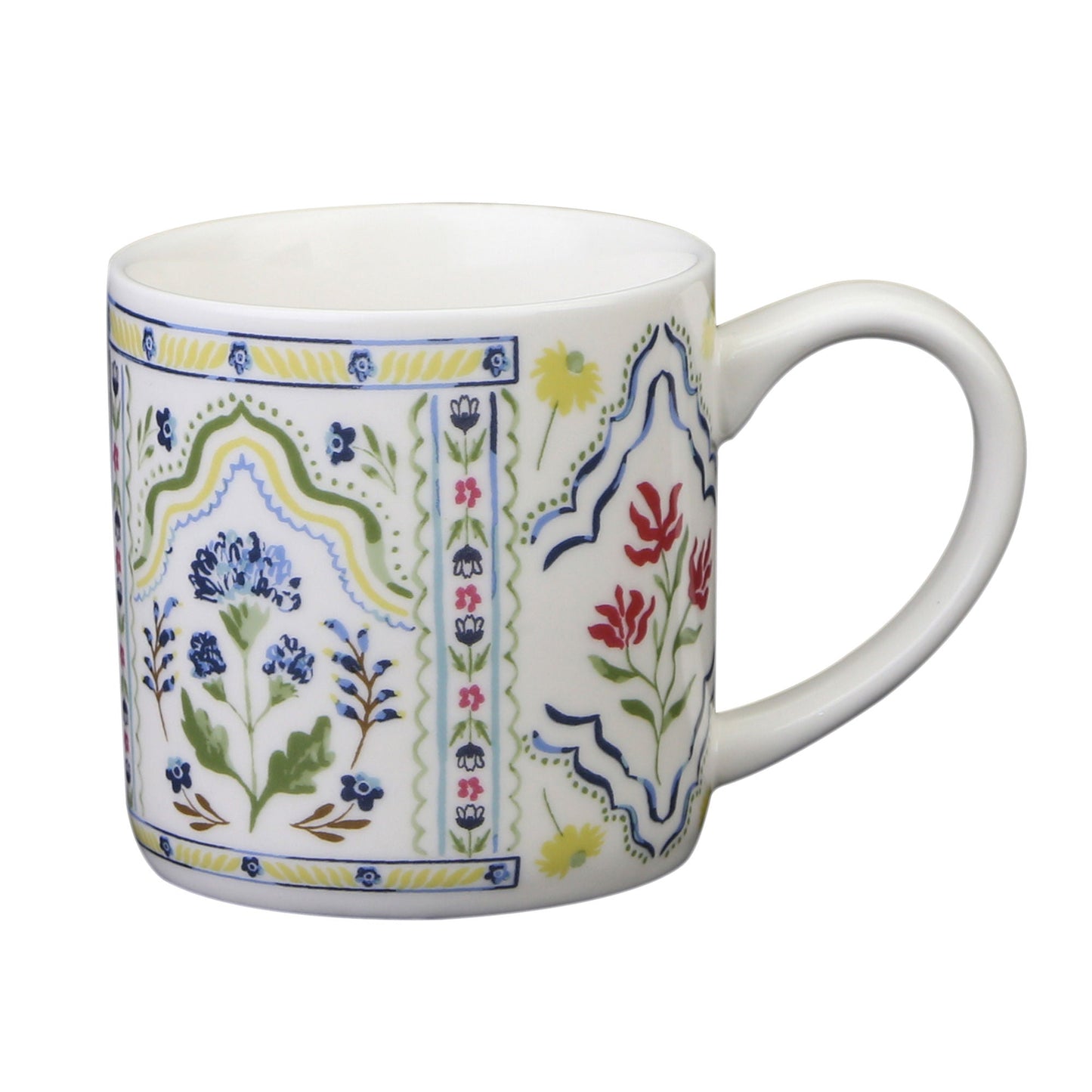 Boho Floral Bone China Mug
