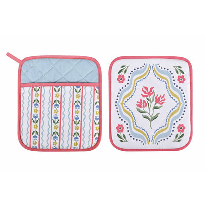 Boho Floral Pot Mitt