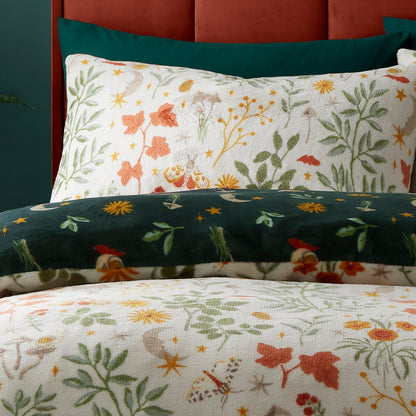 Botanical Mushrooms Duvet Cover Set in Natural