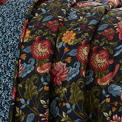 Bejewelled Bedspread in Navy