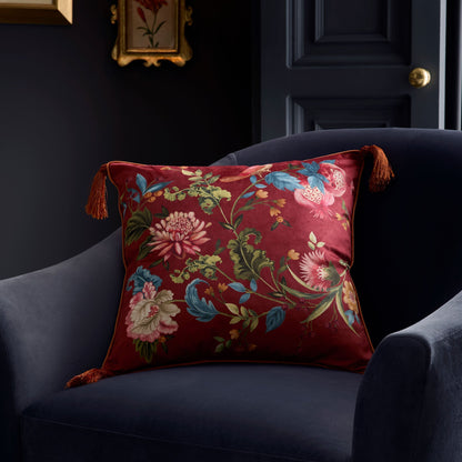 Bejewelled Cushion in Spice