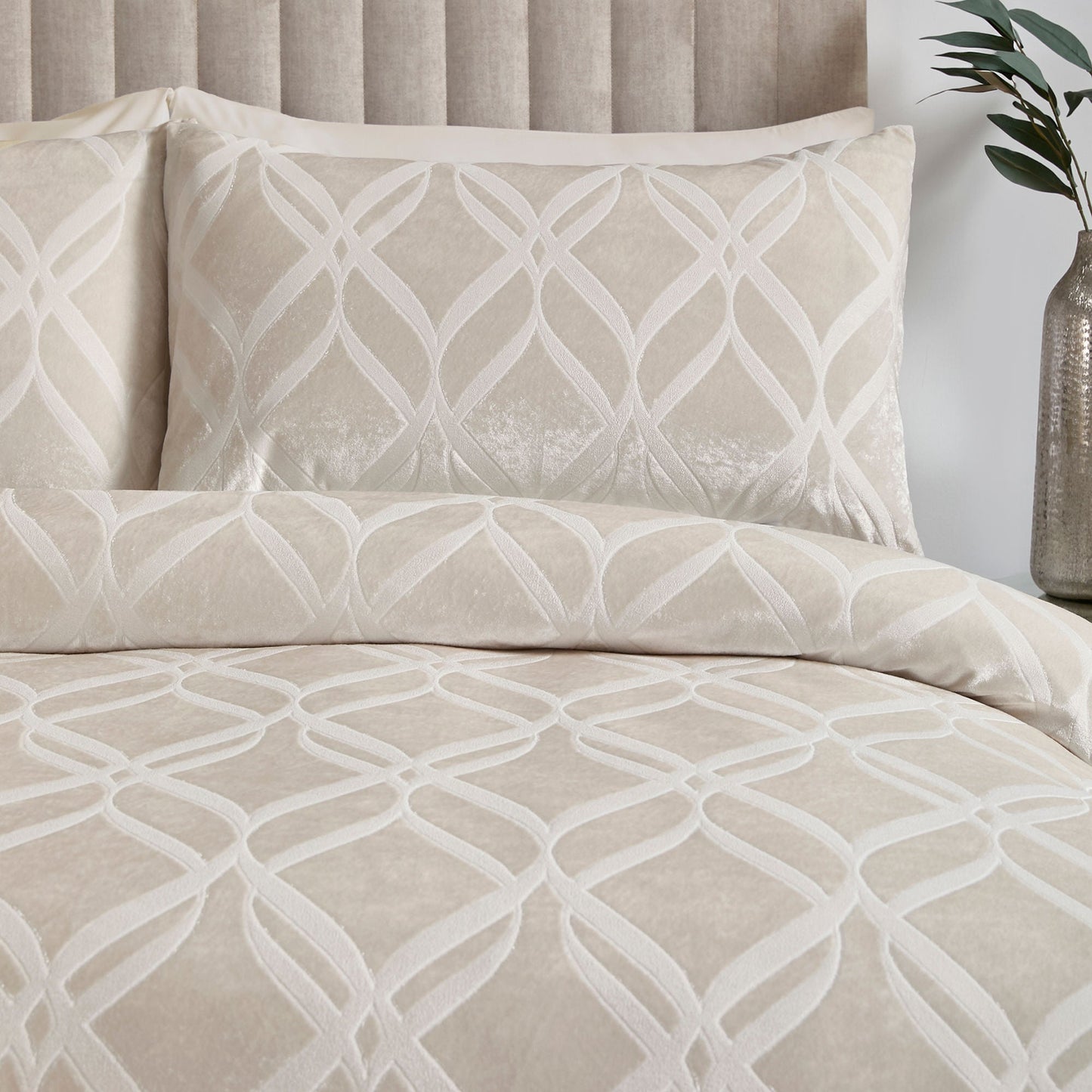 Belfort Duvet Cover Set in Champagne