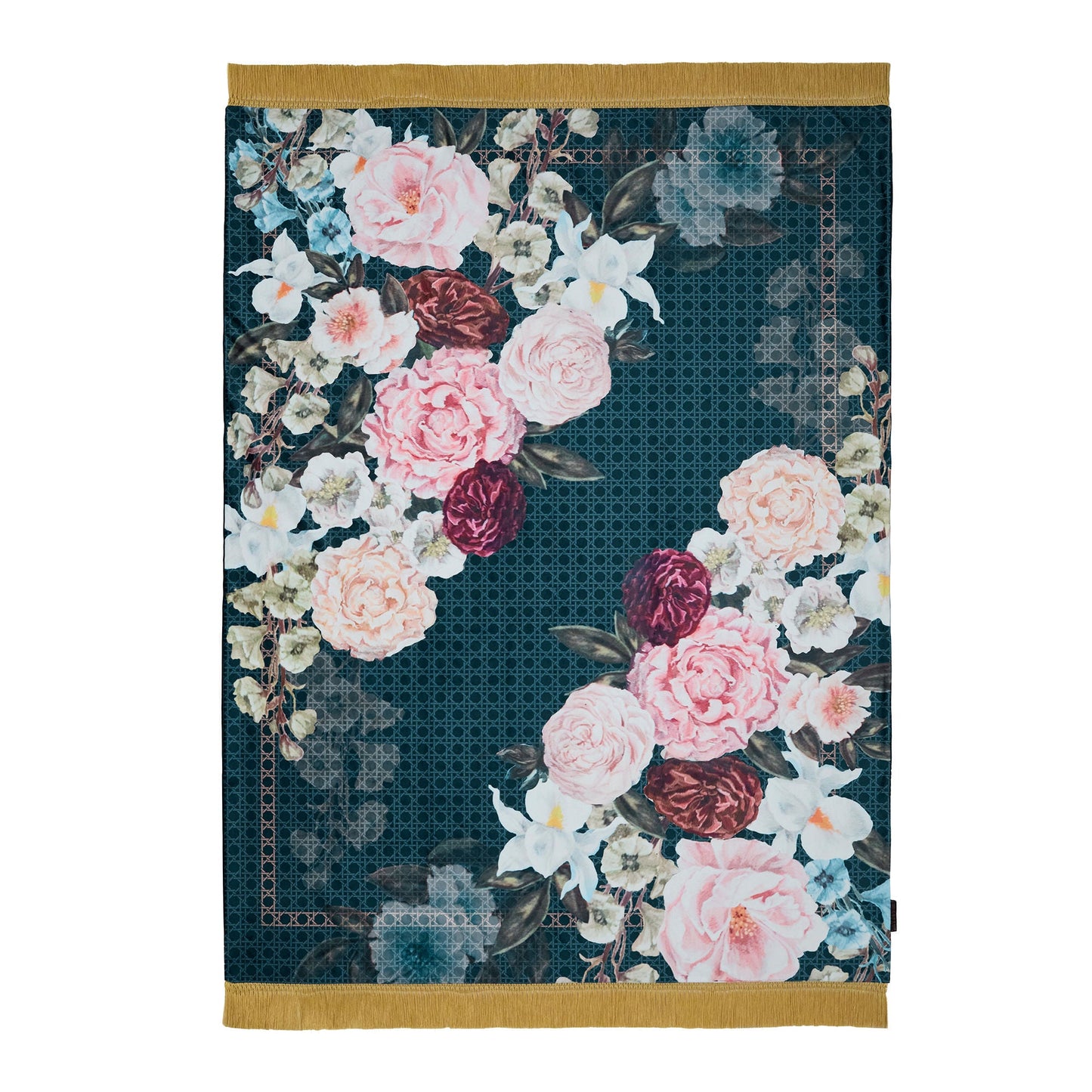 Bouquet List Throw in Blue