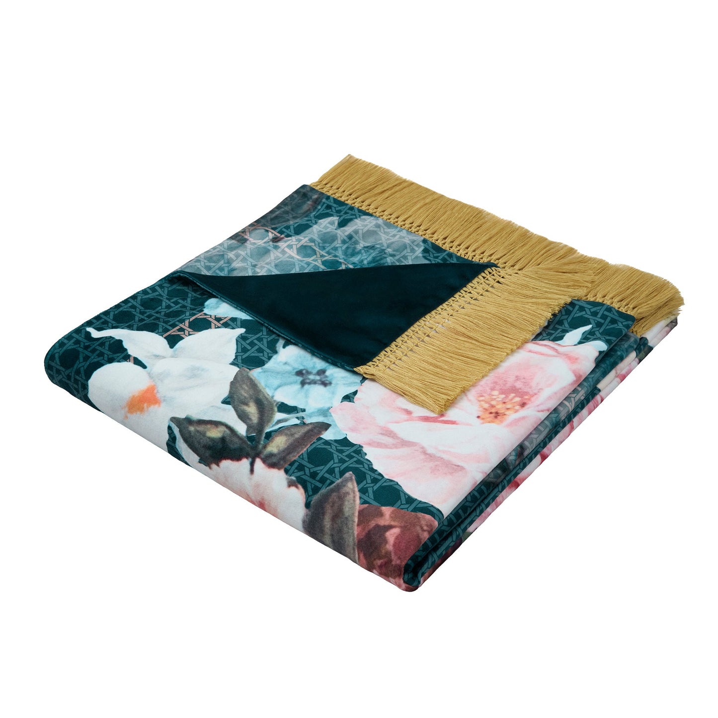Bouquet List Throw in Blue