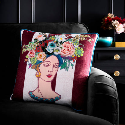 Bouquet Lady Cushion in Multi