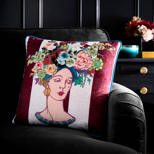 Bouquet Lady Cushion in Multi