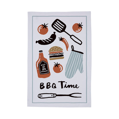 BBQ Time Cotton Tea Towel