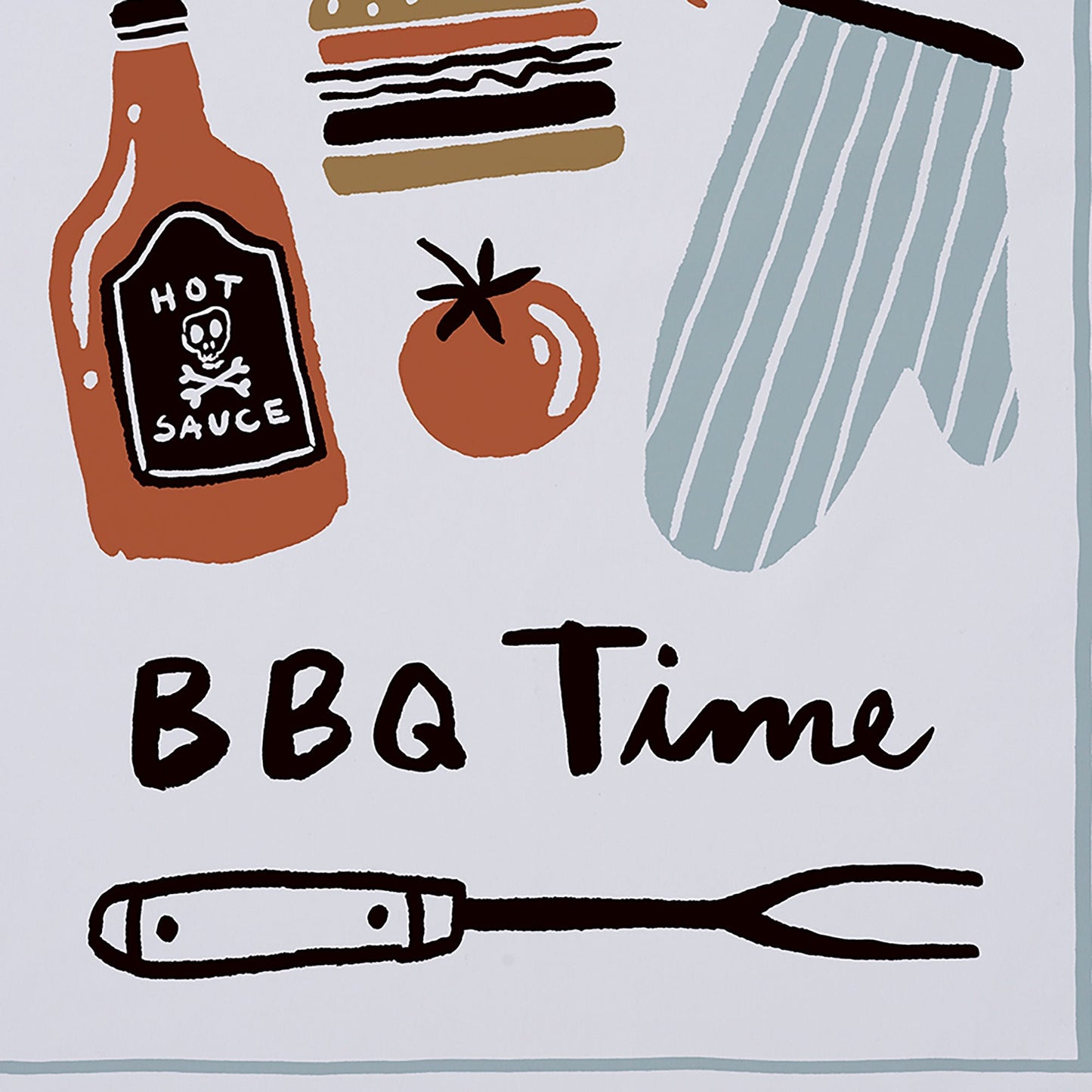 BBQ Time Cotton Tea Towel