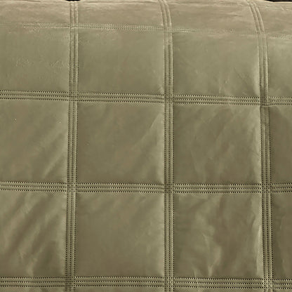 Brighton Square Duvet Cover Set in Green