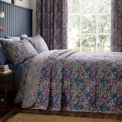 Bessie Bedspread in Navy