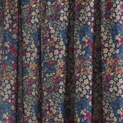 Bessie Pencil Pleat Curtains in Navy