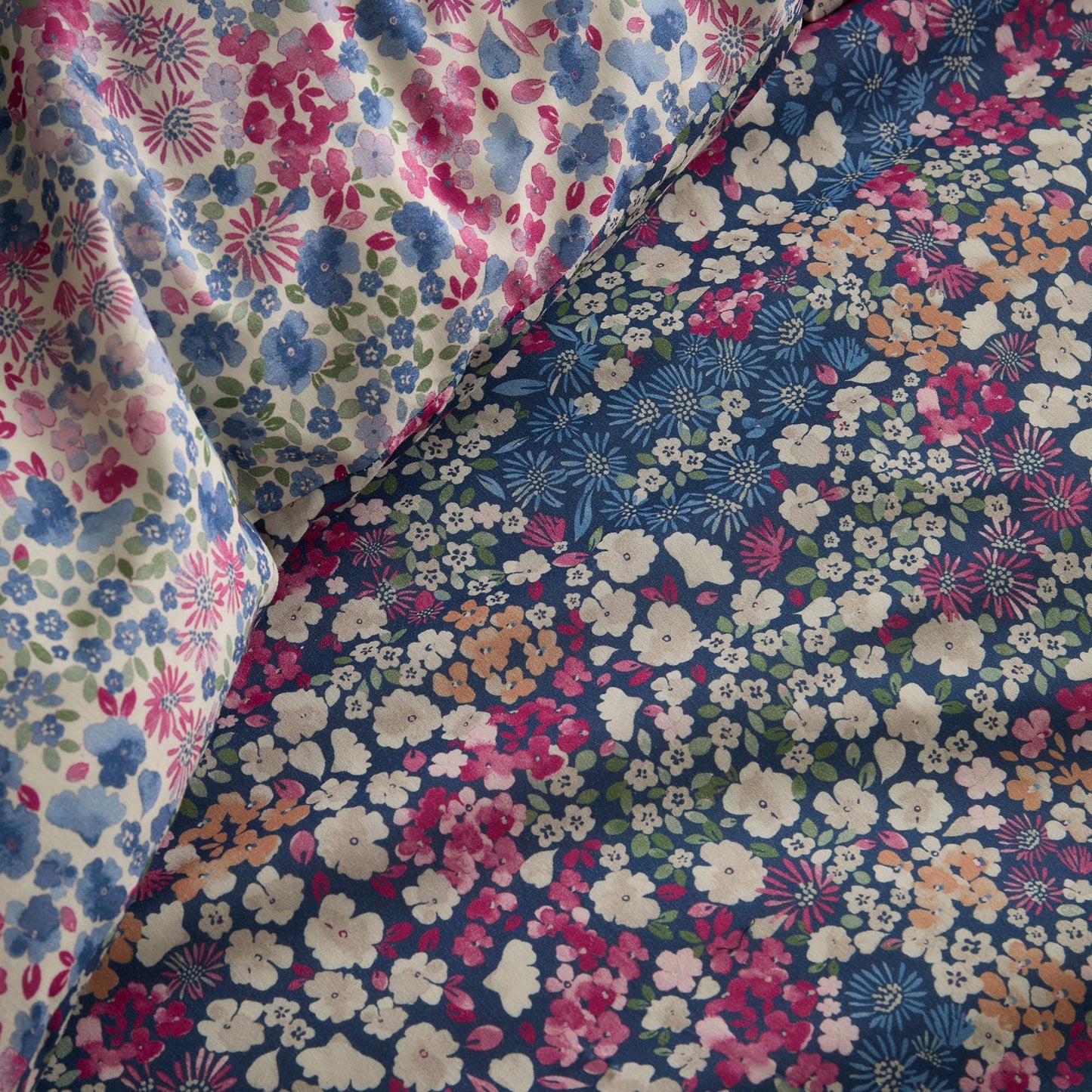 Bessie Duvet Cover Set in Navy