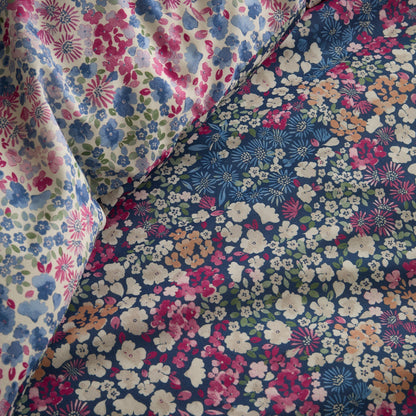 Bessie Duvet Cover Set in Navy
