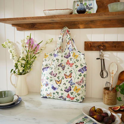 Butterfly Grove Canvas Shoulder Bag