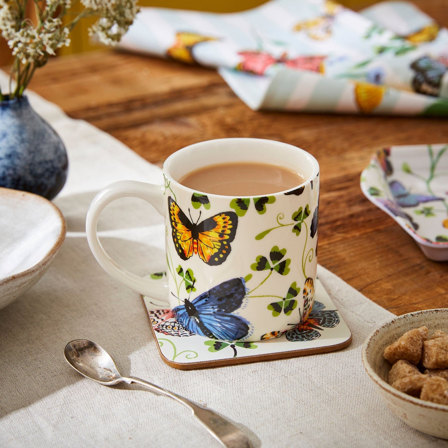 Butterfly Grove Bone China Mug