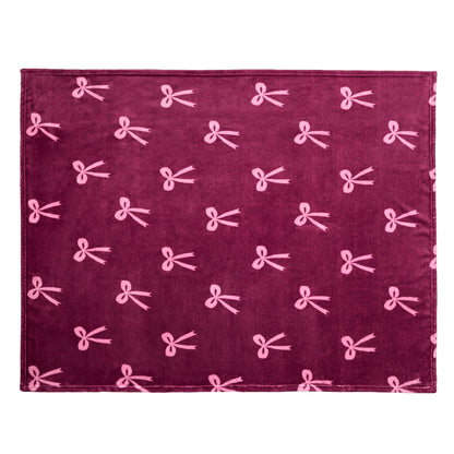Bows Throw in Berry