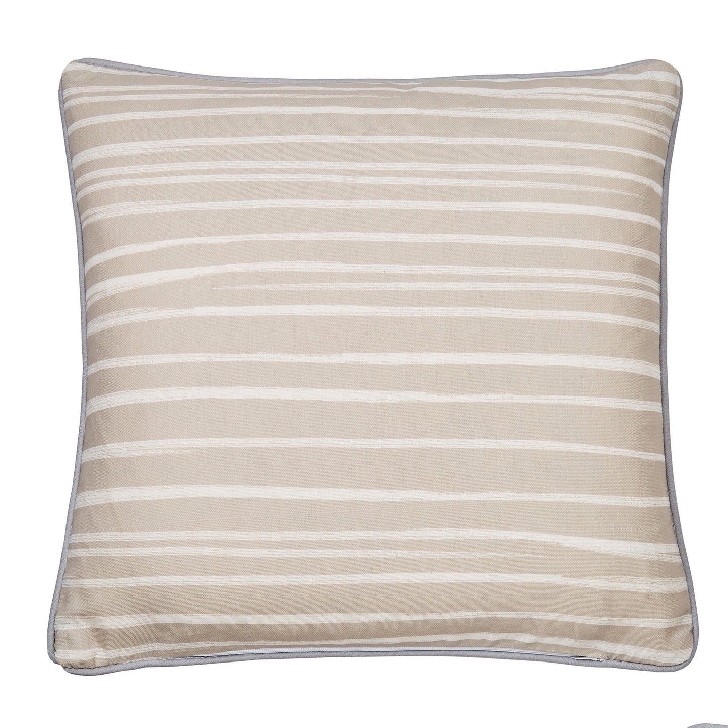 Beach Huts Outdoor Cushion in Natural