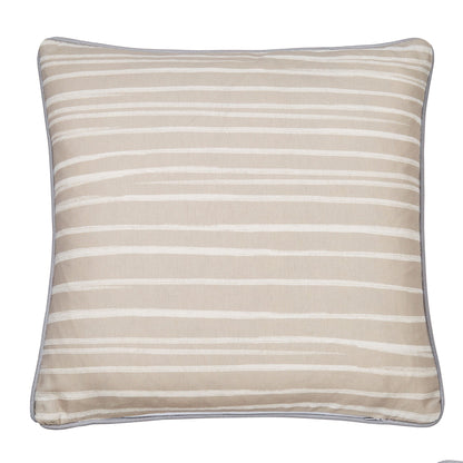 Beach Huts Outdoor Cushion in Natural