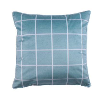 Bear Walks Cushion in Teal