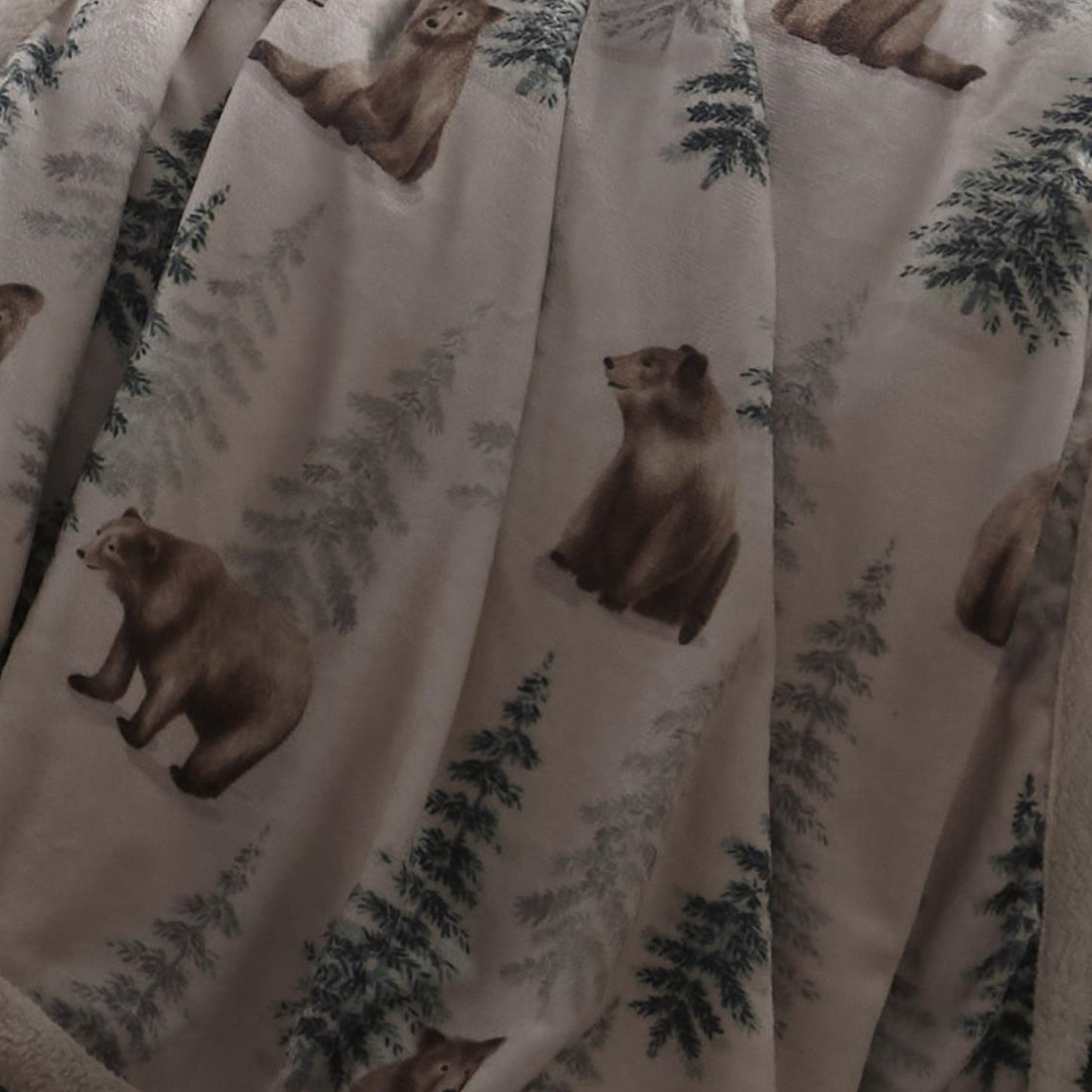 Bear Walks Bedspread in Natural