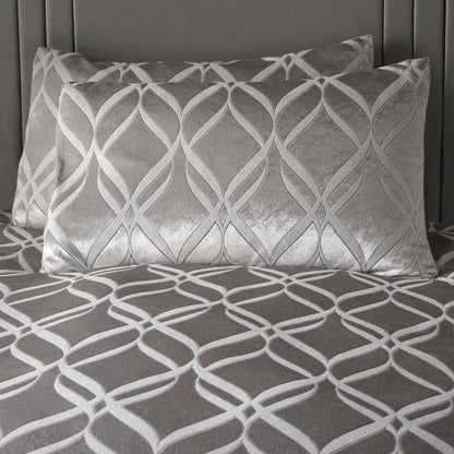 Belfort Duvet Cover Set in Silver