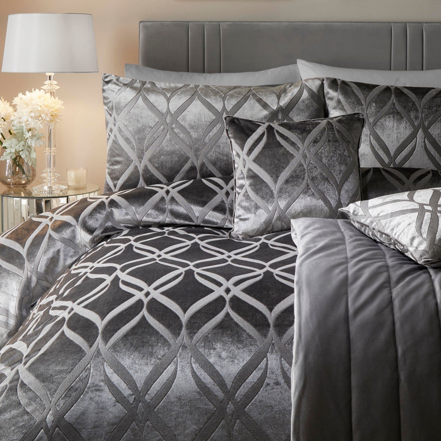 Belfort Duvet Cover Set in Slate