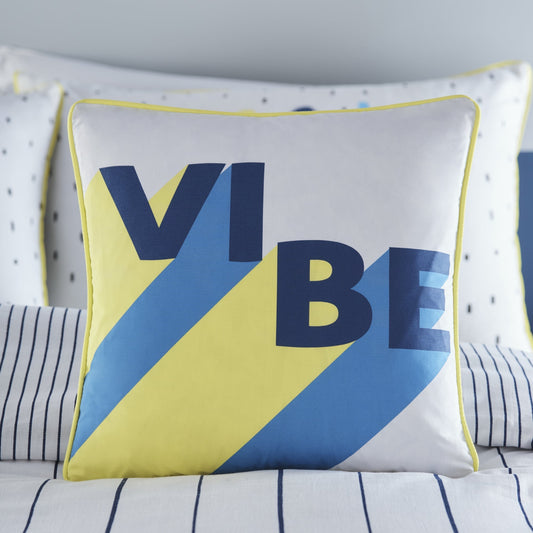 Vibe Cushion in Navy 43 x 43cm - Filled Cushion