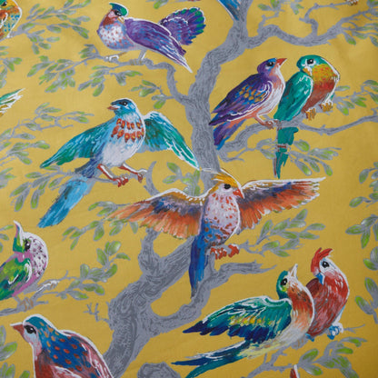 Birdity Absurdity Duvet Cover Set in Yellow