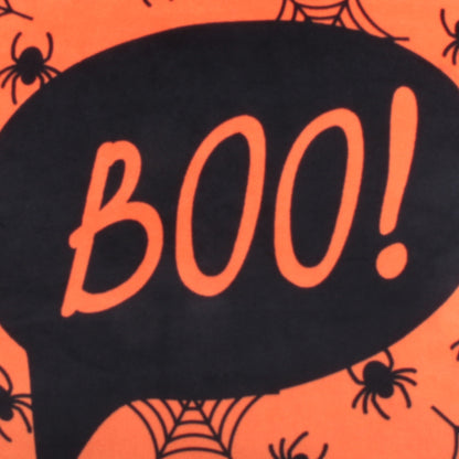 Boo Halloween Cushion in Orange