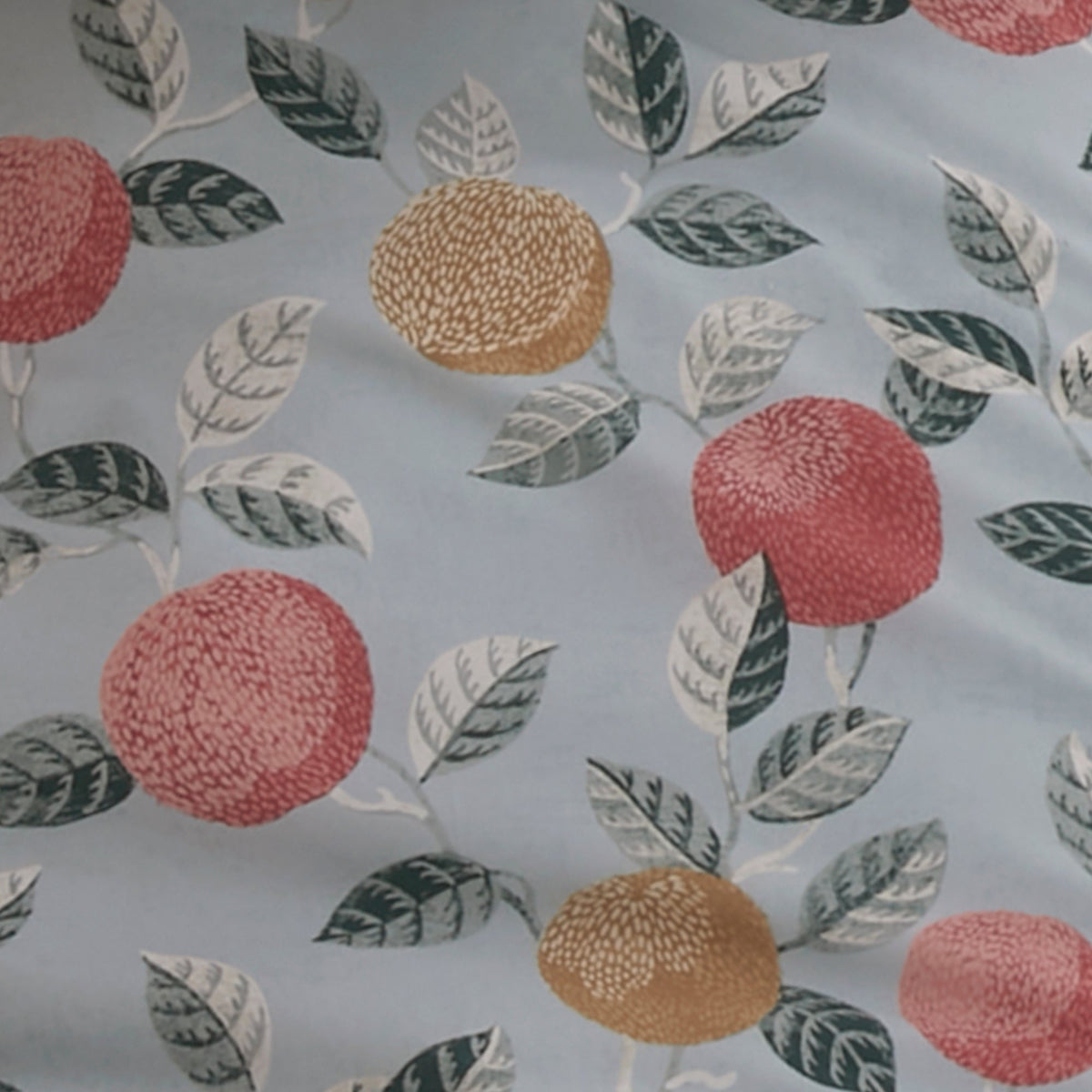 Botanical Fruit Bedspread in Green