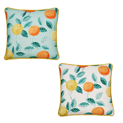 Botanical Fruits Outdoor Cushion in Green 43 x 43cm