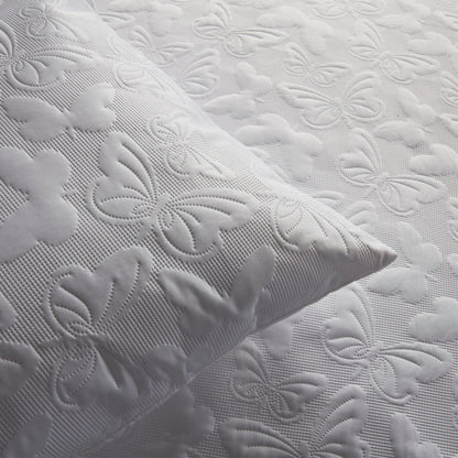 Butterfly Garden Duvet Cover Set in White