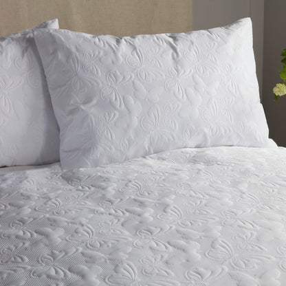 Butterfly Garden Duvet Cover Set in White