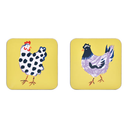 Chick Chicken Coasters 4 Pack