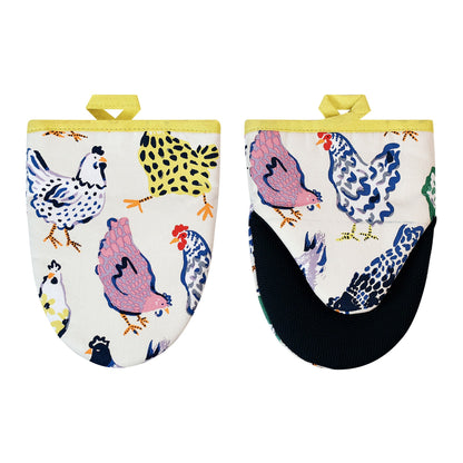 Chick Chicken Microwave Mitts Pair