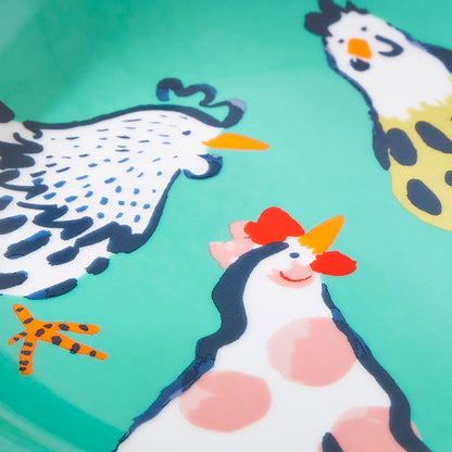 Chick Chicken Porcelain Dinner Plate